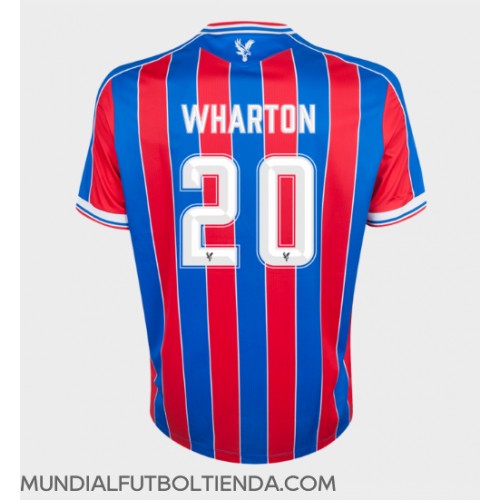 Camiseta Crystal Palace Adam Wharton #20 Primera Equipación Replica 2025-26 mangas cortas